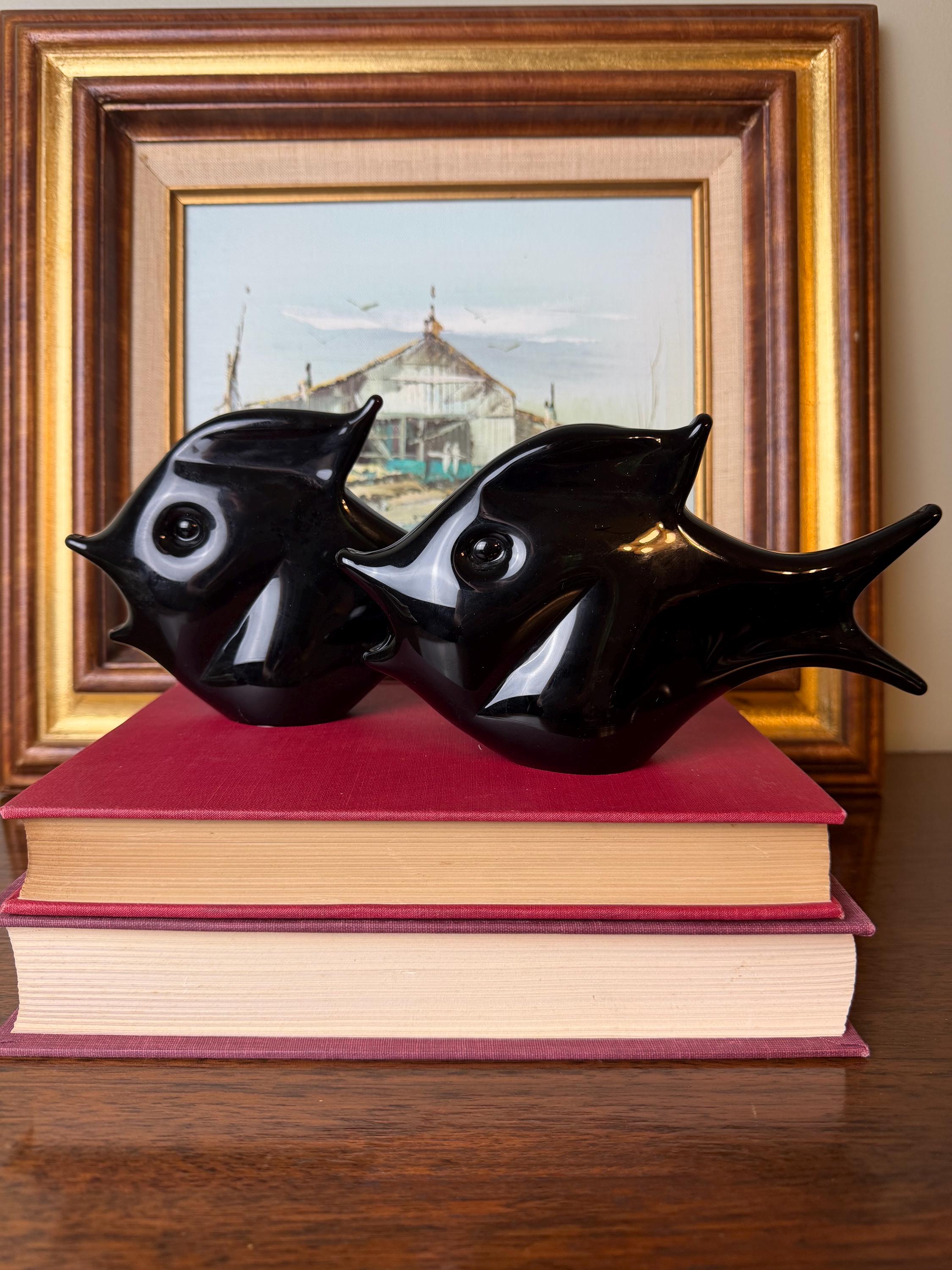 Marcolin Glass Fish Sculpture - Etsy
