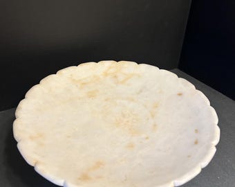 Marble Alabaster Compote Dish Bowl