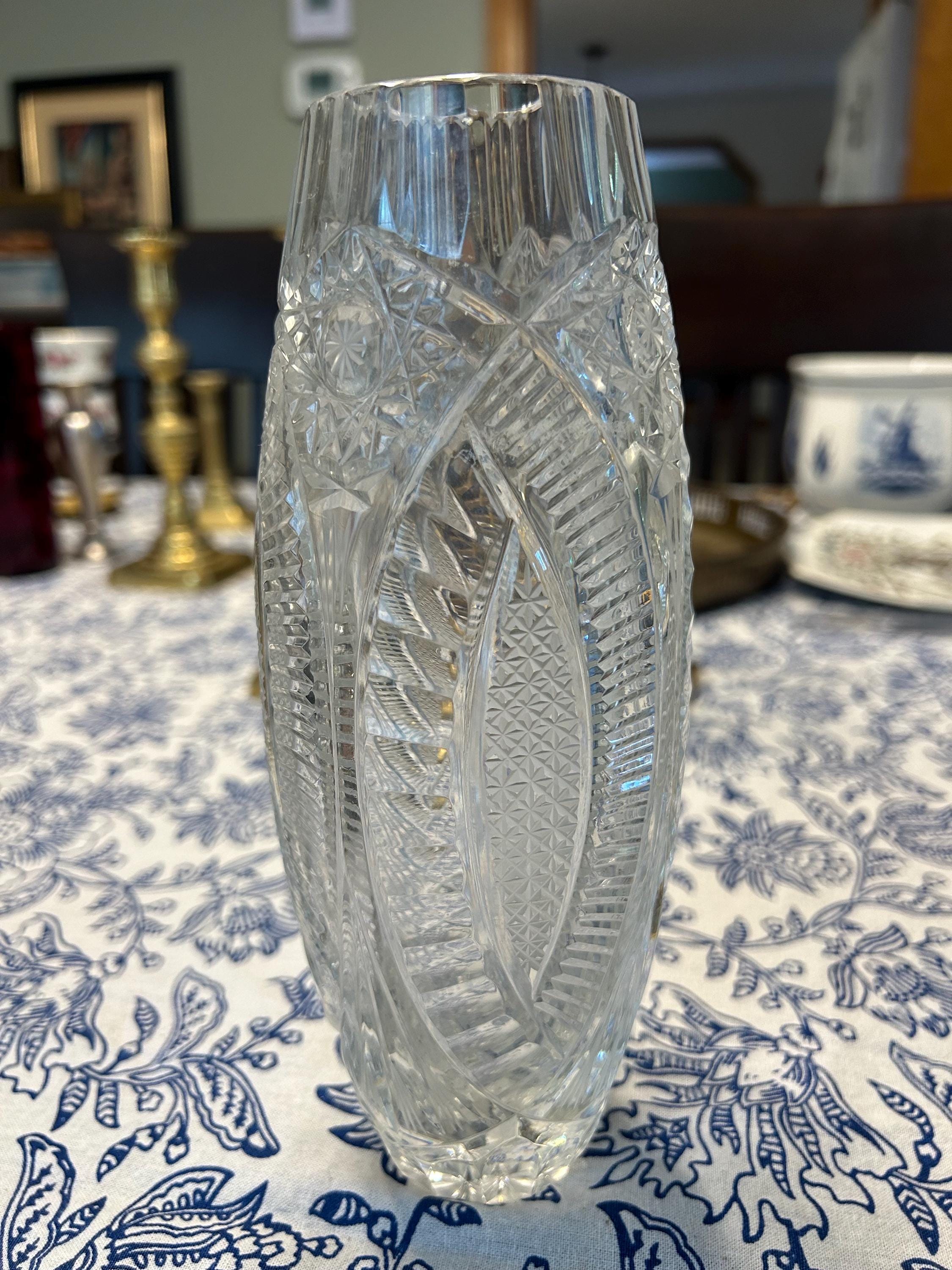 Vintage Cut Glass Vaseレトロ ガラス 花瓶 ステンドグラス il_1080xN.6567382574_2ei6.jpg