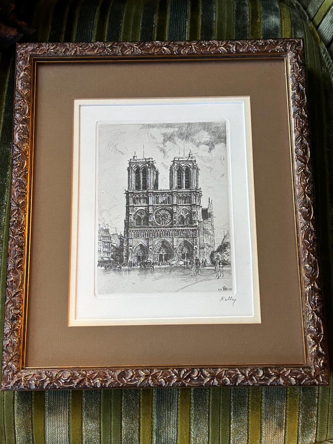 Gravure Signée Théâtre Du Palais Royal Paris - André De Székely Kelly - Grand Format