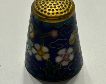 Vintage Chinese Cloisonné Thimble