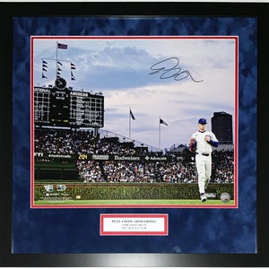 Pete Crow Armstark signierte 2025 Chicago Cubs Wrigley Field 16 x 20 Foto - Fanatics MLB authentifiziert - professionell gerahmter All Star Plate