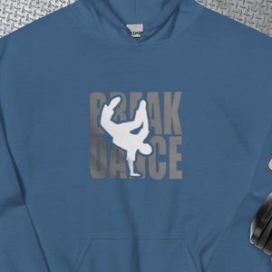 B-Boy Breakdancing Hoodie:Vintage Hip Hop Graffiti Sweatshirt