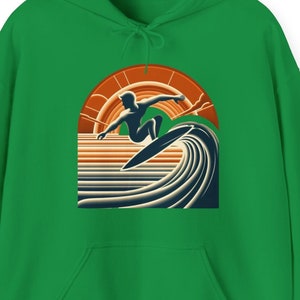 Surfing Surfer Unisex Heavy Blend™ Hooded Sweatshirt, Mes Hoodie Girls Hoodie, Boys Hoodie, Womens Hoodie, Summer Surfing Big Wave Gift