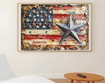 Patriotic Flag png, Rustic American Flag png, Independence Day, USA Flag, American Flag, 4th of July, Sublimation Design, Instant Download