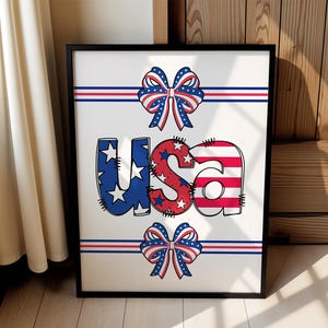 Patriotic USA Flag Art: 4th of July Stars & Stripes (Digital Download)