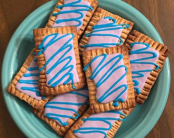 POP-TARTS, Homemade Peanut Butter Dog Treats shaped like "Wild Berry" Pop-Tarts (8)