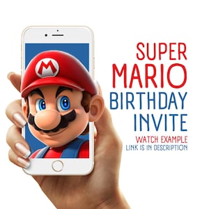 Super Mario Custom Birthday Invitation, Digital Download, evite, digital invite, Mario, Mario Kart, Super Mario Kart, Birthday Evite
