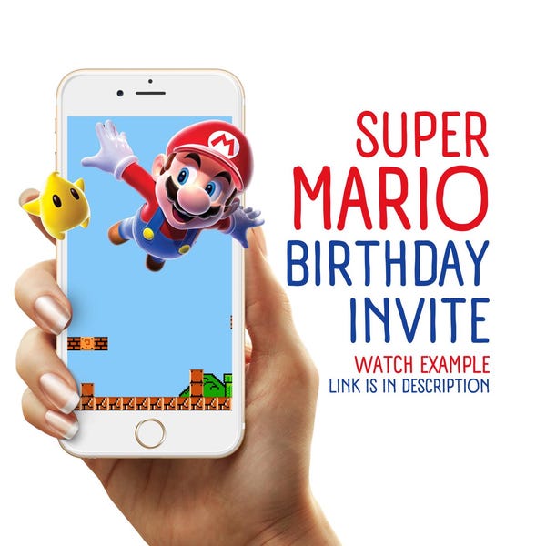 Super Mario Custom Birthday Invitation, Digital Download, evite, digital invite, Mario, Luigi, Super Mario, Super Mario Bros, Birthday Evite