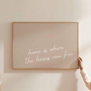 Minimalist Western Print, Aesthetic Cowgirl Poster, Neutral Wall Art, Horse Lover Gift, Modern Southwestern Decor, Bar Cart Digital Download