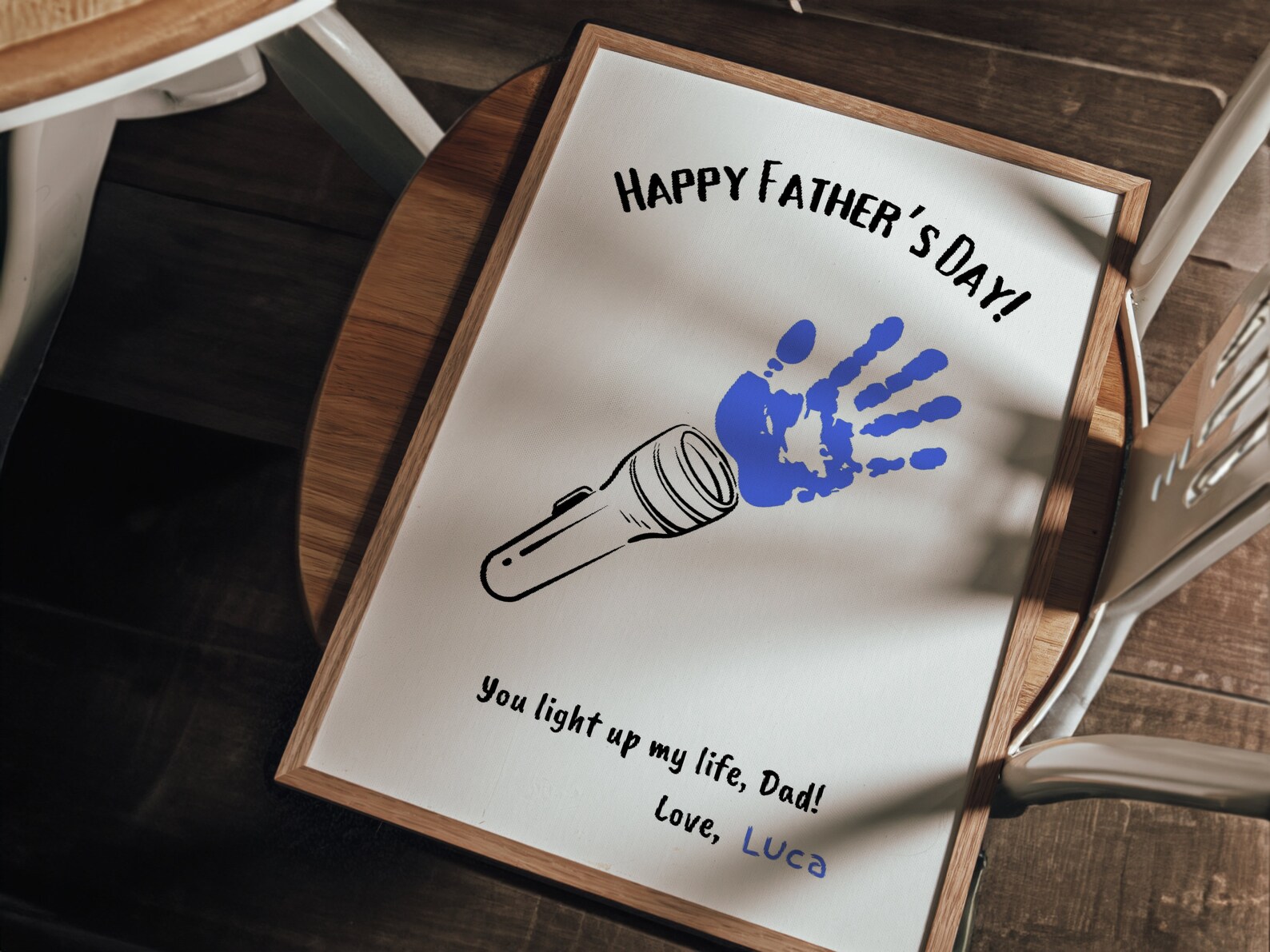 Father's Day Handprint Printable, Set of 3 Kids, DIY Craft Gift, Gift for Dad, Father's Day ...
