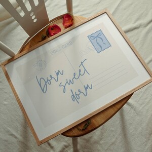dorm sweet dorm poster blue