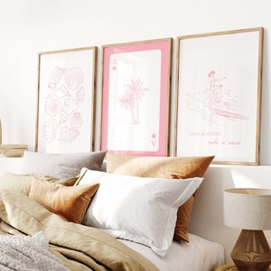 Coastal Cowgirl Gallery Set of 15 Prints, Beachy Western Wall Art for Pink Dorm Decor, Digital Download image 9
