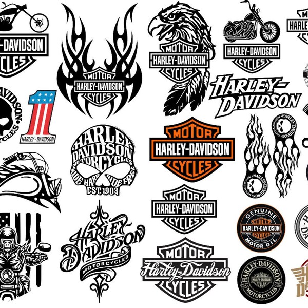 Motorcycle SVG Bundle Logo, Moto flag, Cut File, Motorbike Eagle HD PNG, Willie G Skull, 120+ File Digital Vector Download, Bikers Road