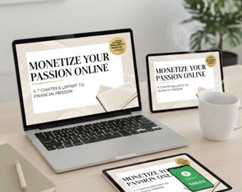 Monetize Your Knowledge Guide | Passive Income Digital Product Starter Workbook