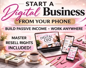 Digital CEO Guide with Master Resell Rights | Start Online Business From Phone Blueprint