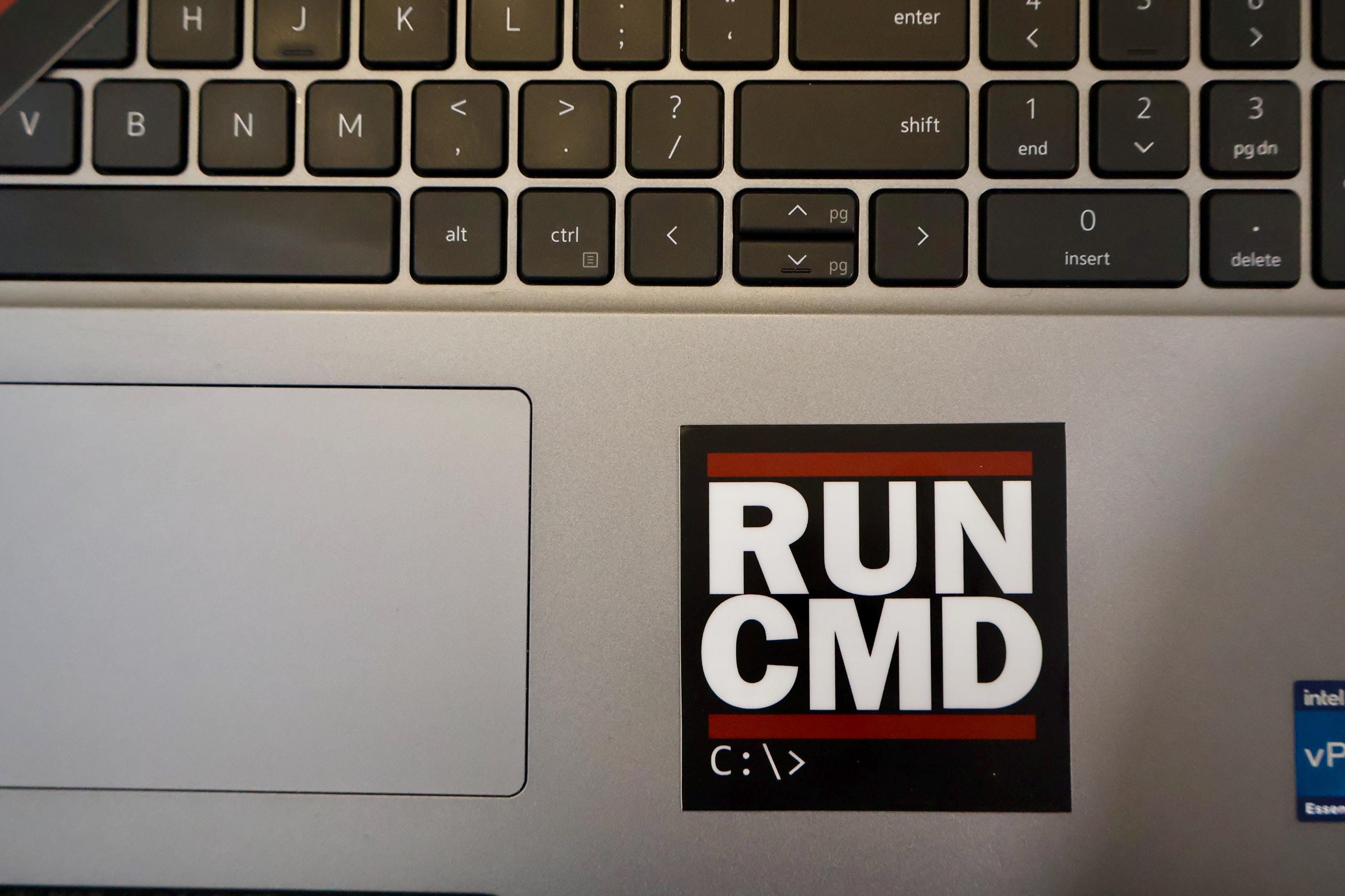 Run CMD Vinyl Sticker: IT Humor, Tech Support, Sysadmin - Etsy