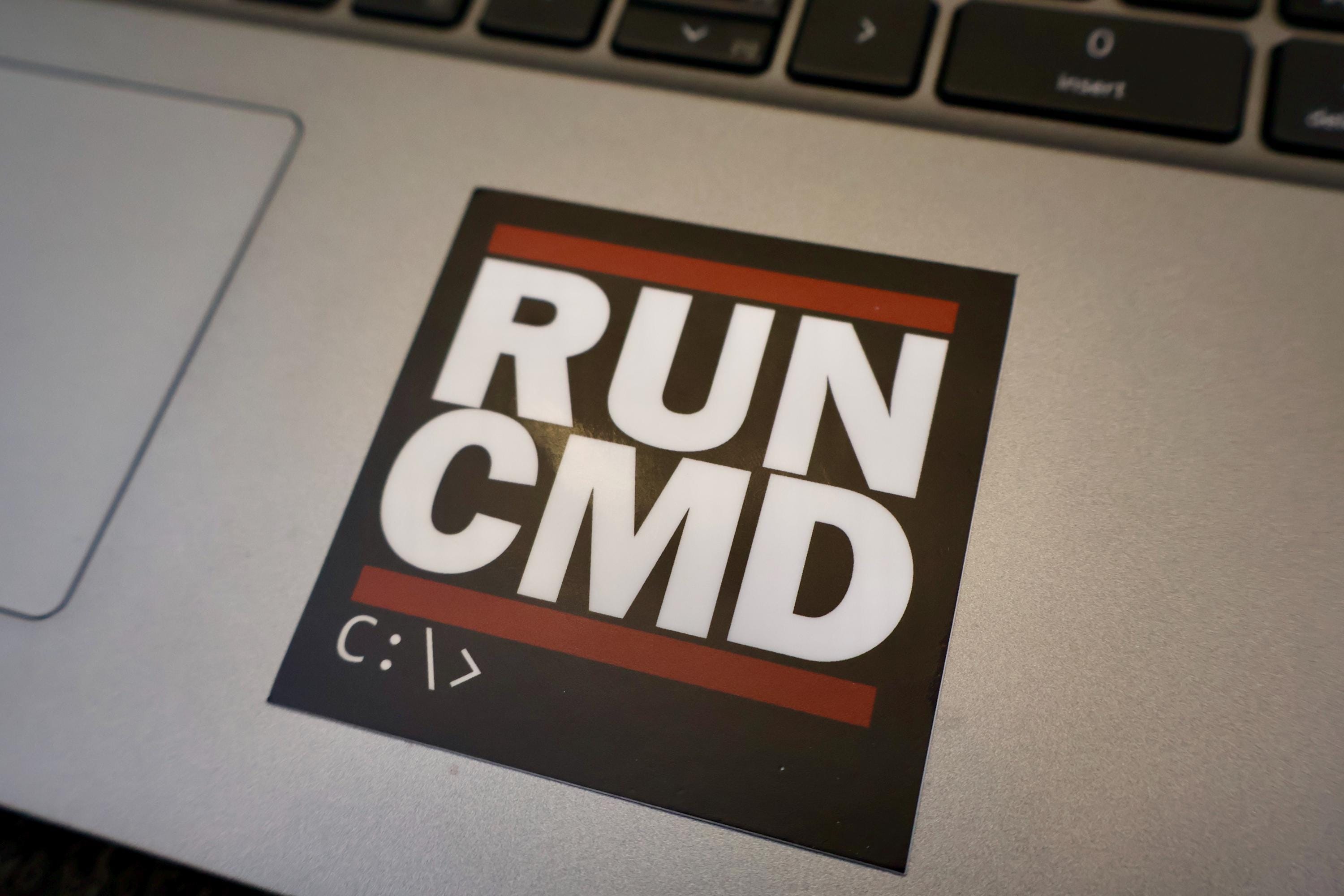 Run CMD Vinyl Sticker: IT Humor, Tech Support, Sysadmin - Etsy