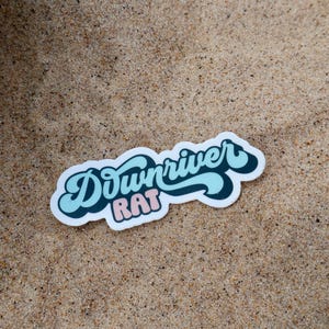 Downriver Rat Vinyl Sticker, Downriver, Michigan, Grosse Ile, Trenton