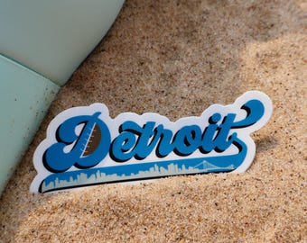 Detroit Lions Waterproof Vinyl Sticker: Michigan Football Gift