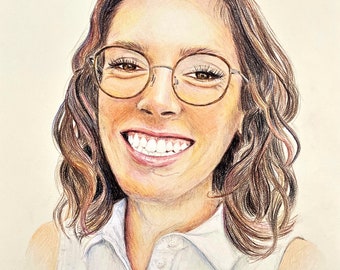 Custom Portrait - Hand-Drawn Colored Pencil from Photo, Wall Art for Home Decor, Unique Mother’s Day Gift to show your love, Cherish forever