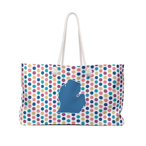 Michigan Beach Tote Bag, Great Lakes State Beach Bag, Pure Michigan Beach Bag, Lake Michigan Beach Bag, Lake Huron Bag, Lake Erie Bag