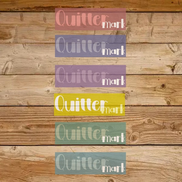 Rainbow "Quitter Mark" Bookmark Variety Pack