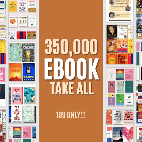 TAKE ALL 350,000+ eBooks, Best-selling authors, Self-help, Motivational, Slice of Life, Mystery, Non-Fiction, Scifi, Business, All-Access