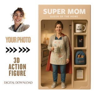 Custom Action Figure Portrait | Personalized Toy Box | Turn Your Photo Into Action Figure | Digital Download Figurine | Unique Gift Idea| 95