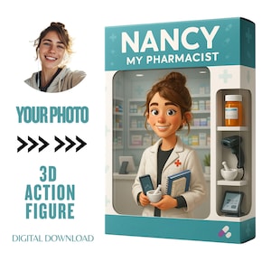 Custom Action Figure Portrait | Personalized Toy Box | Turn Your Photo Into Action Figure | Digital Download Figurine | Unique Gift Idea| 95