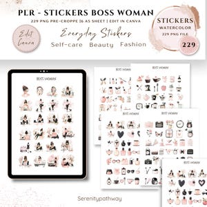 PLR Digital Stickers| 229 Everyday Sticker Sheets|ipad Stickers ...
