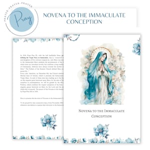Preghiera della Novena Novena all'Immacolata,Preghiera digitale per ottenere una Grazia dalla Vergine Maria,Preghiere per proteggersi dal male