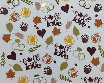 Fall In Love - Bachelorette - Brautparty - Hochzeit Confetti