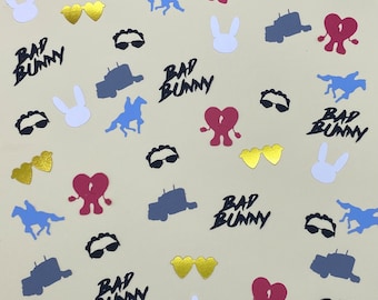 Bad Bunny inspiriert - Geburtstag und Junggesellinnenabschied Konfetti