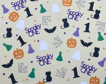 Spooky One - First Birthday - Halloween Party Confetti