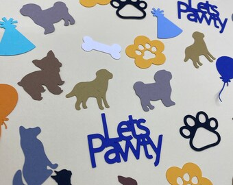 Let’s Pawty - Boys Birthday Party Confetti