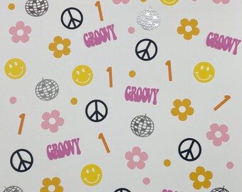 Groovy One - 1st Birthday Party Confetti