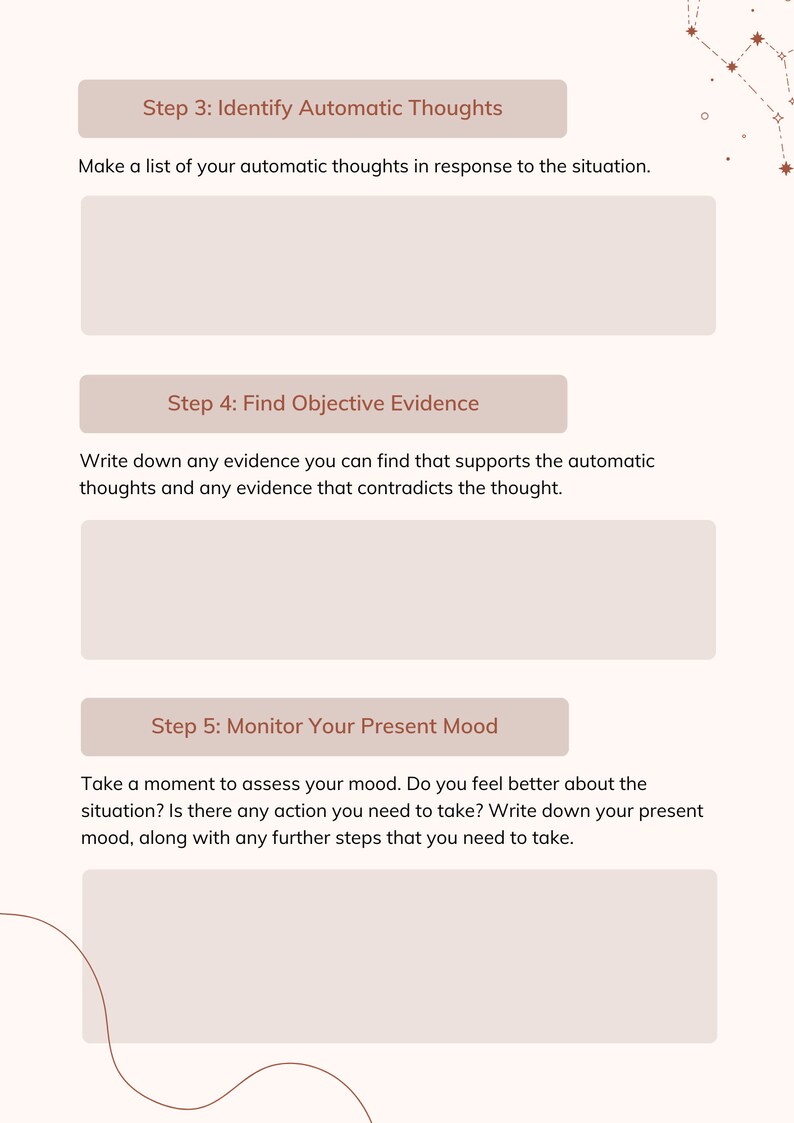 Stress Management Workbook - Etsy