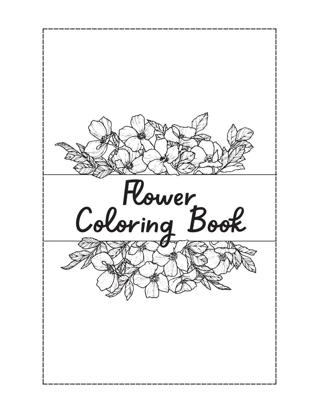Flower Adult Colouring Book - Etsy