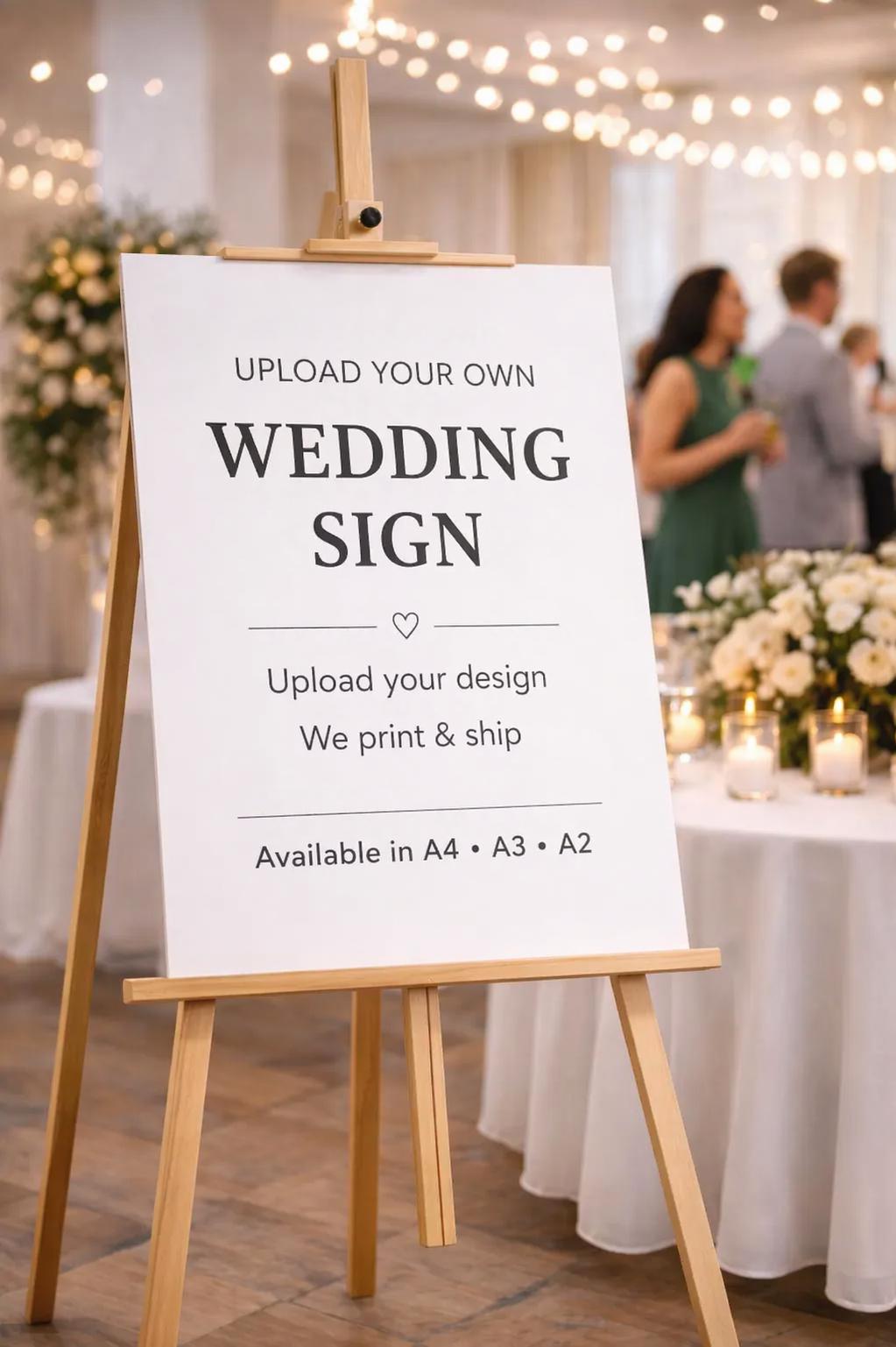 A1 Wedding Sign - Etsy UK