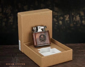 Lighter Retro Nostalgic Vintage Lighter Solid Wood -Windproof