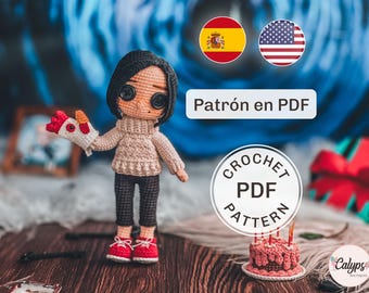The other mother amigurumi pattern / crochet / PDF pattern / Crochet doll / Spanish & English