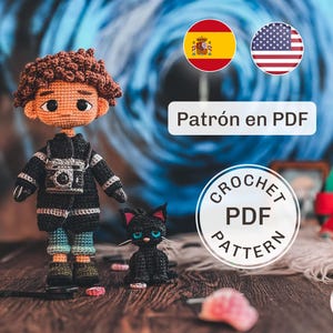 Wybie-amigurumipatroon / haakpatroon / pdf-patroon / gehaakte pop / Spaans en Engels