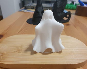 Cute & Spooky Ghost Ornament - Funny 3D Printed Halloween Decor!