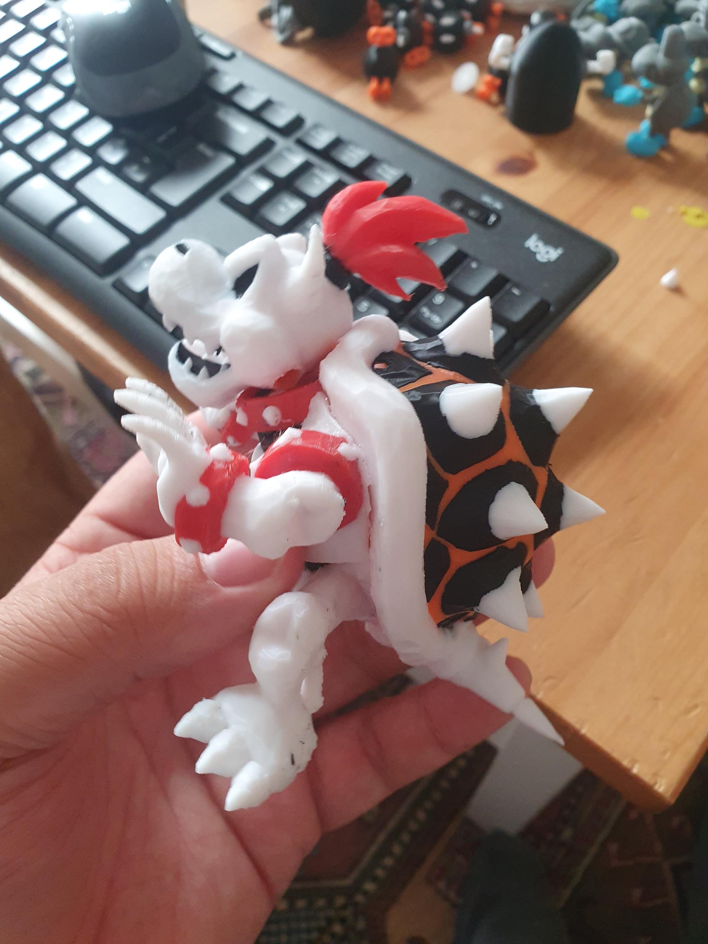 ドライクッパフィギュア - 3Dプリントのドライボーンの王、マルチ