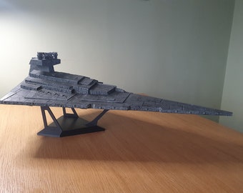 3D Gedruckter Imperialer Sternenzerstörer Replica: Sci-Fi Display Model