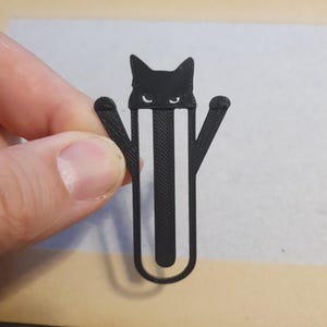 Black Cat Bookmark Book Holder For Books Papers Creative Gift