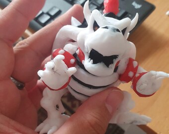 ドライクッパフィギュア - 3Dプリントのドライボーンの王、マルチ
