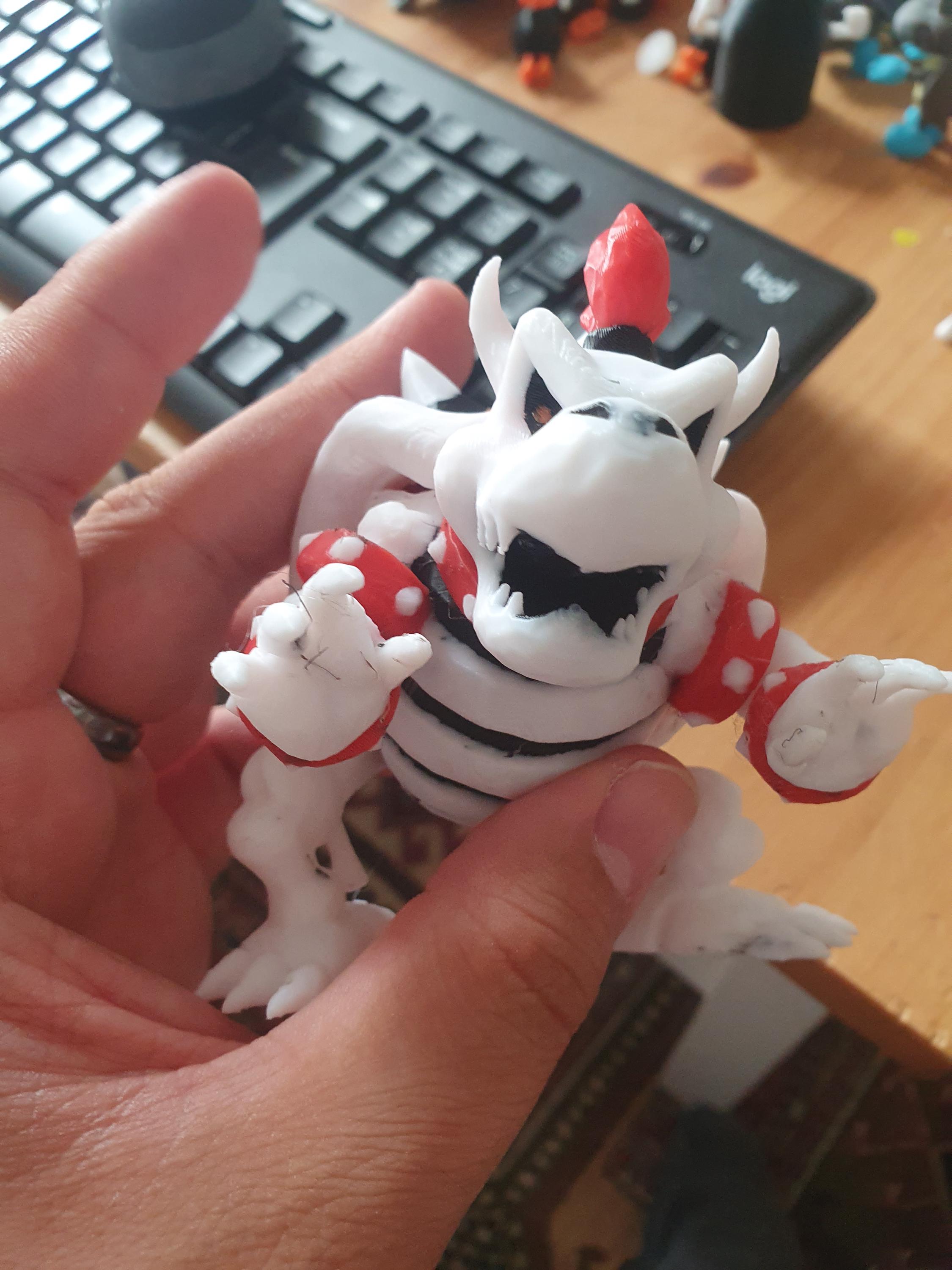 ドライクッパフィギュア - 3Dプリントのドライボーンの王、マルチ
