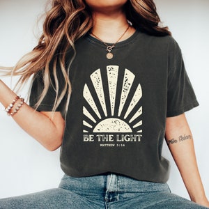 Sei das leichte Shirt: Christliche Schrift-Grafik-T-Shirt